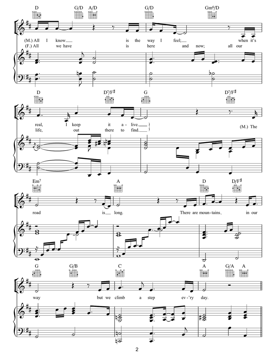Up Where We Belong Up Where We Belong Piano, Vocal, Guitar scores gallery preview page 2