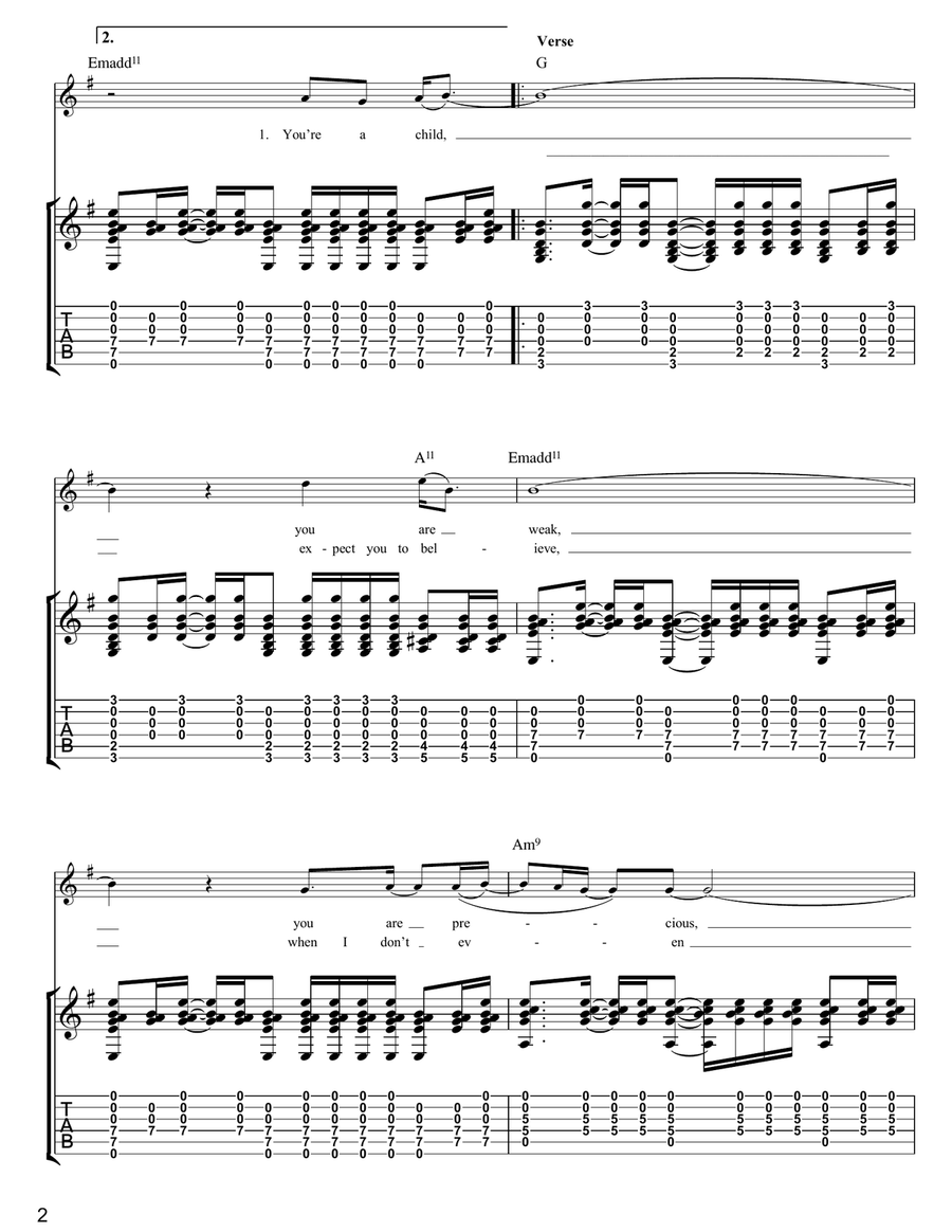You, Who Do You Hate? You, Who Do You Hate? Guitar Tablature scores gallery preview page 2