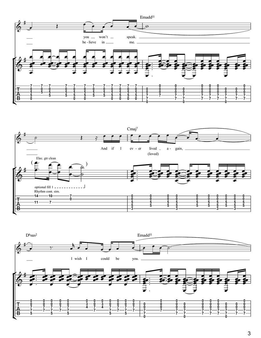 You, Who Do You Hate? You, Who Do You Hate? Guitar Tablature scores gallery preview page 3