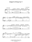 Adagio For Strings Op.11