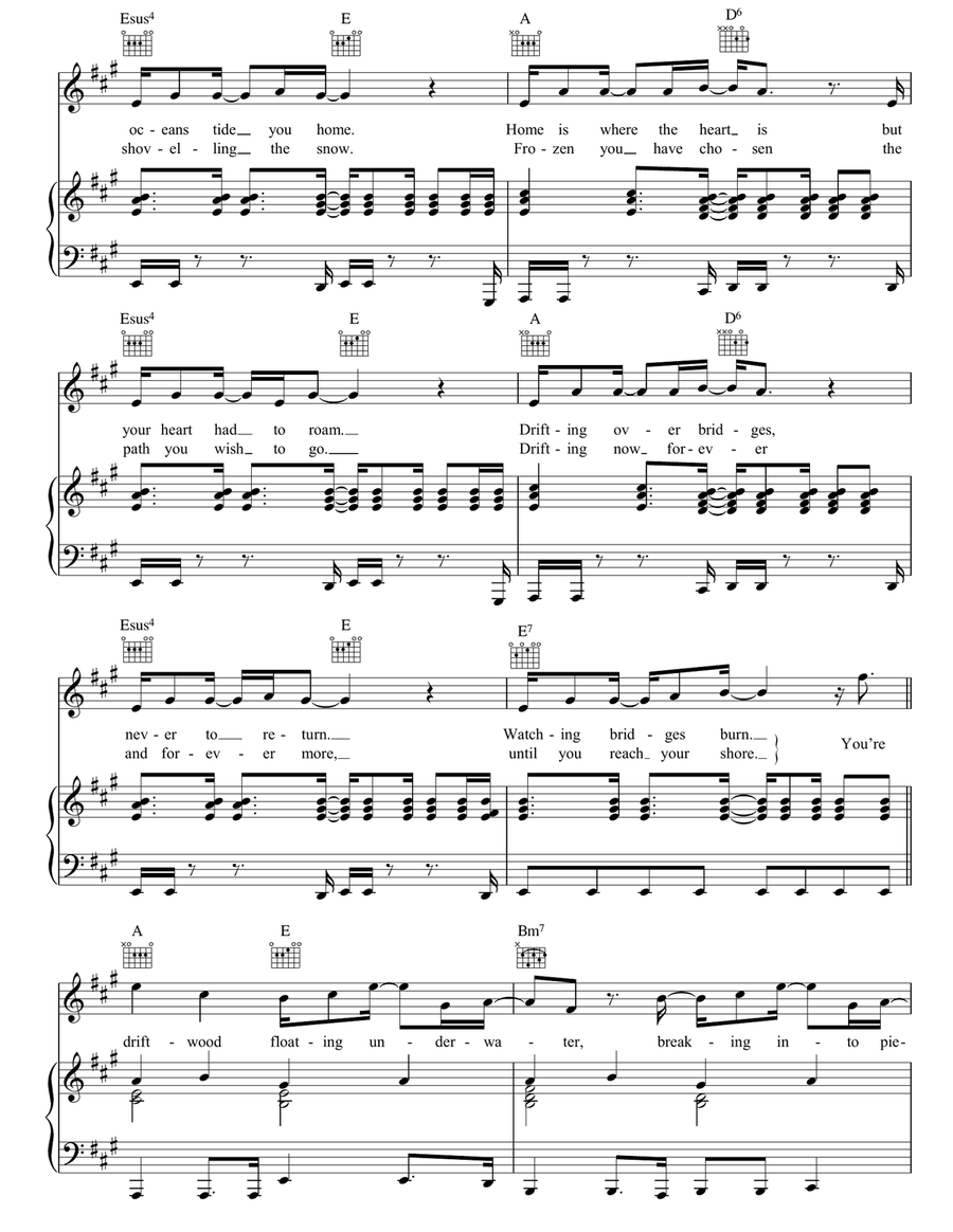 Driftwood Driftwood Piano, Vocal, Guitar scores gallery preview page 2