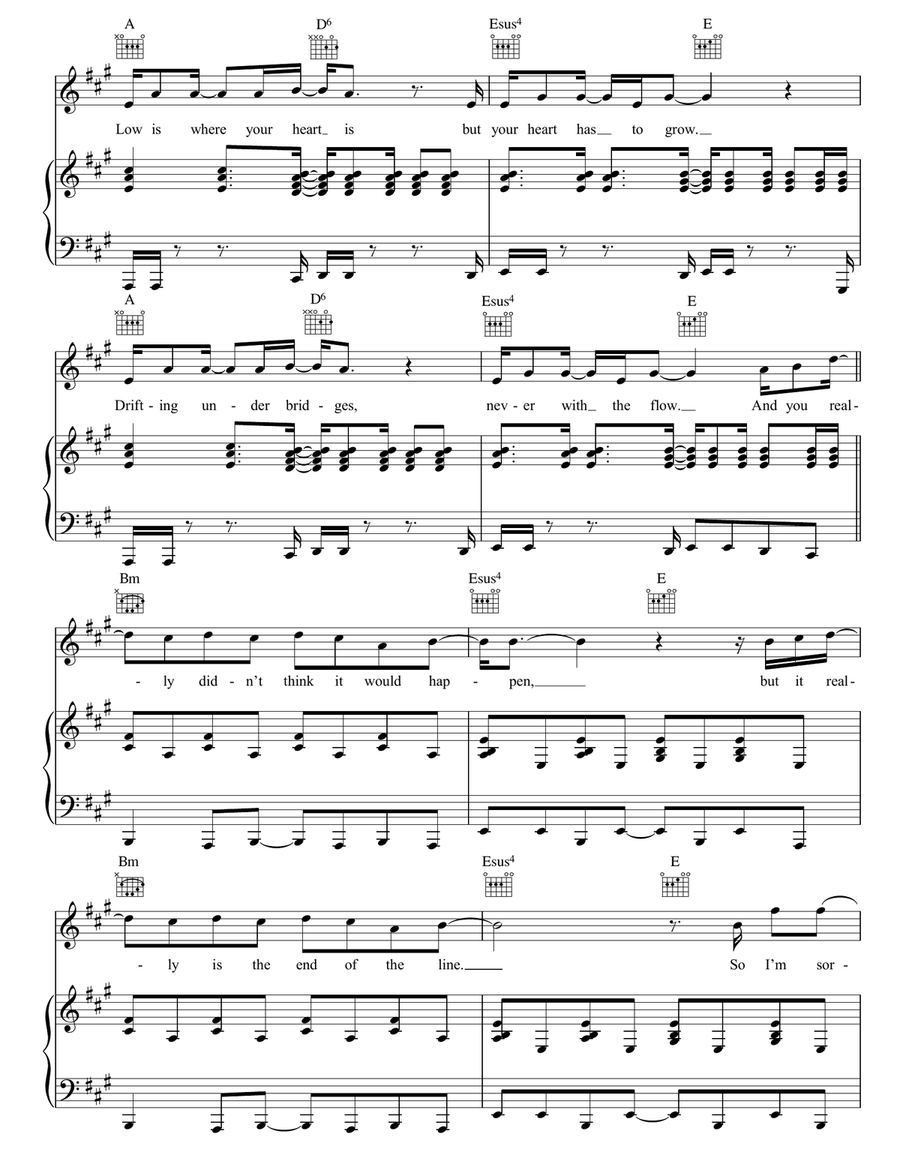 Driftwood Driftwood Piano, Vocal, Guitar scores gallery preview page 4