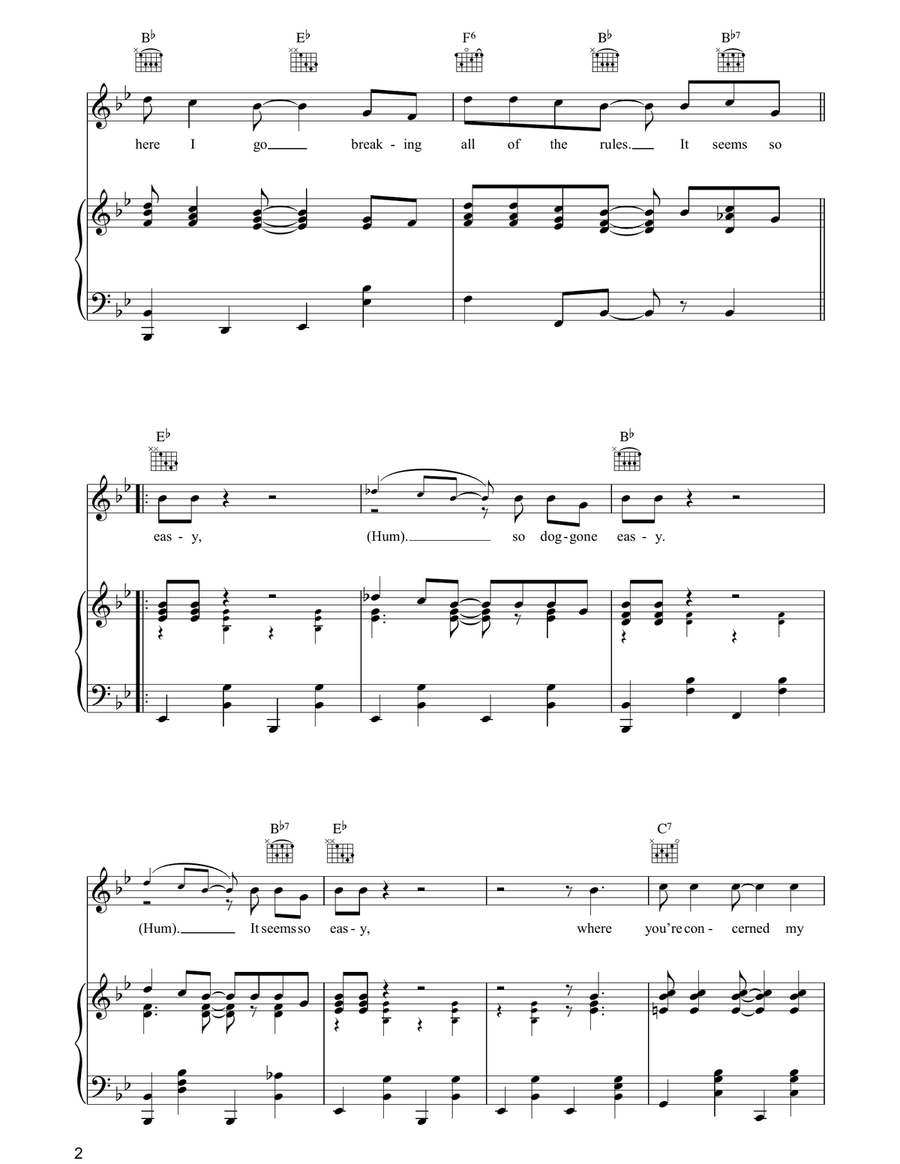 It's So Easy It's So Easy Piano, Vocal, Guitar scores gallery preview page 2