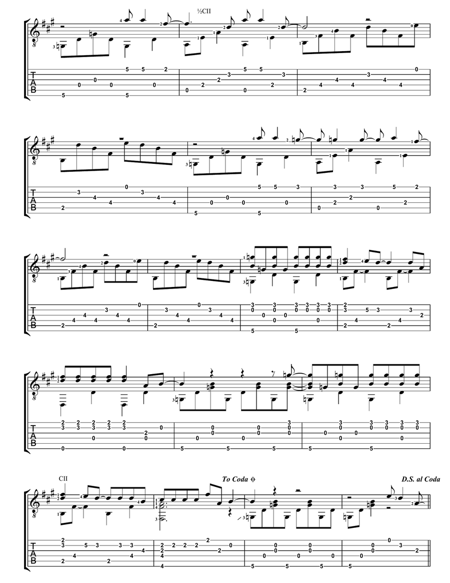 Speed Of Sound Speed Of Sound Guitar Tablature scores gallery preview page 3