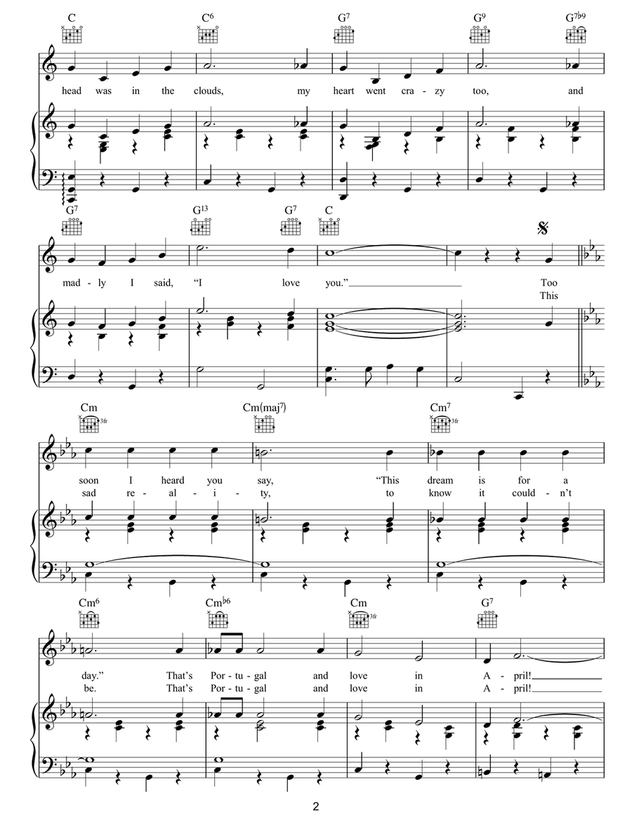 April In Portugal April In Portugal Guitar scores gallery preview page 2