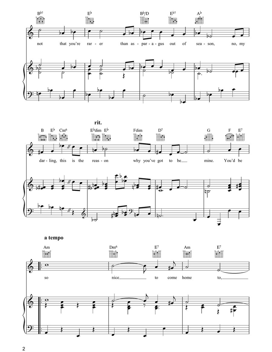 You'd Be So Nice To Come Home To Guitar scores gallery preview page 2