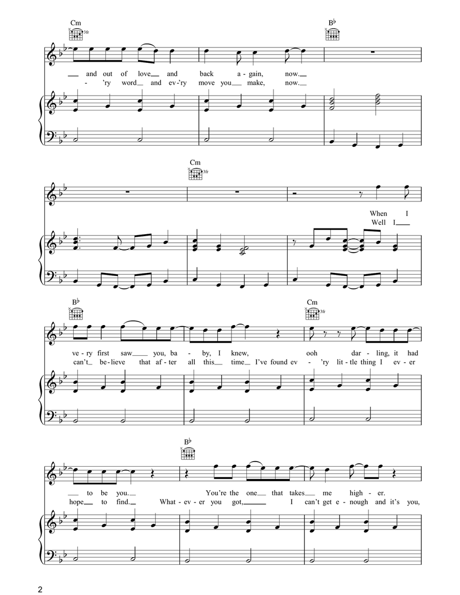 Lay Your Love On Me Lay Your Love On Me Piano, Vocal, Guitar scores gallery preview page 2