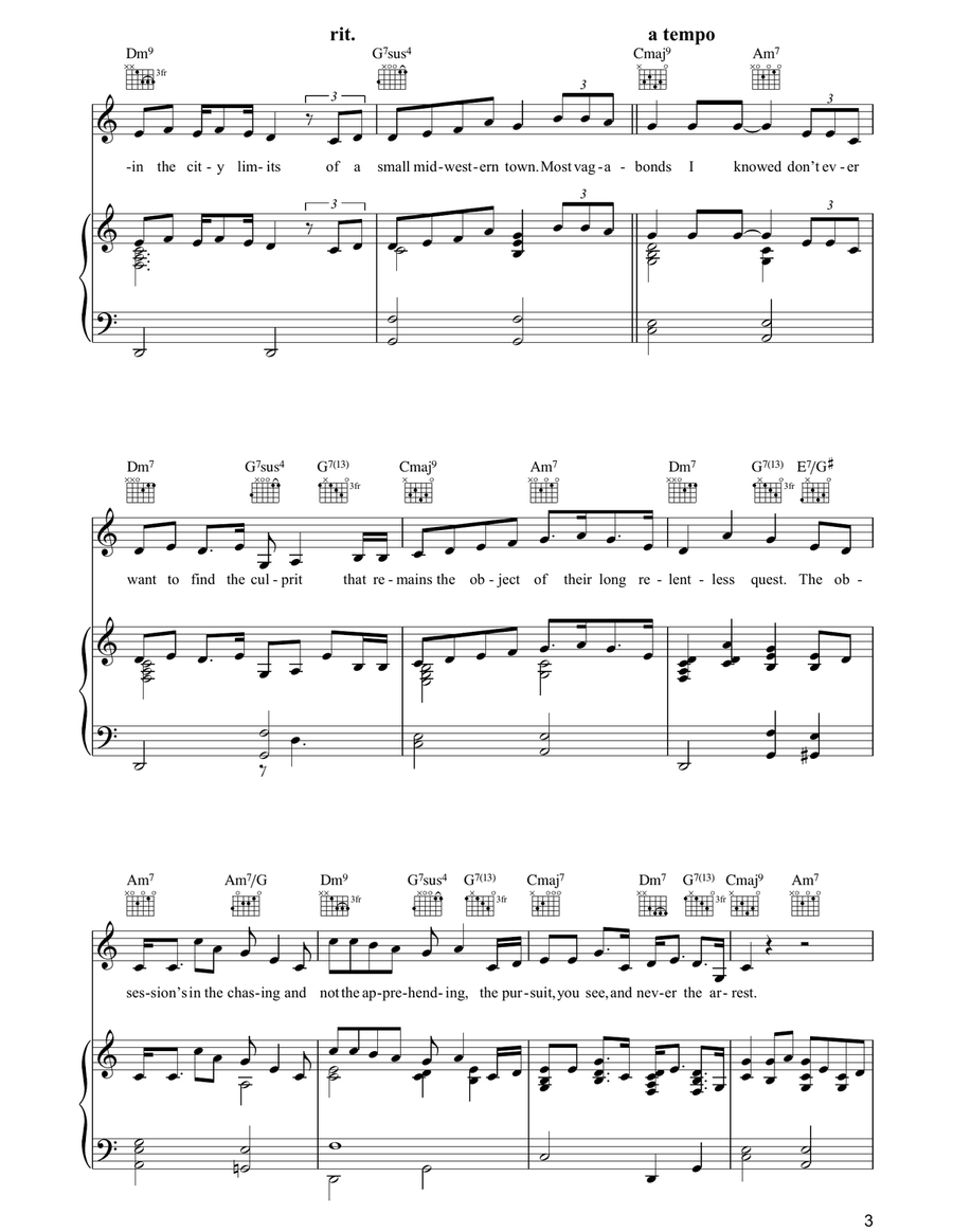 Foreign Affair Foreign Affair Piano, Vocal, Guitar scores gallery preview page 3