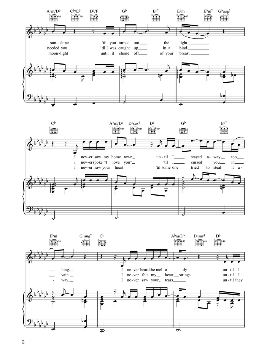 San Diego Serenade San Diego Serenade Piano, Vocal, Guitar scores gallery preview page 2