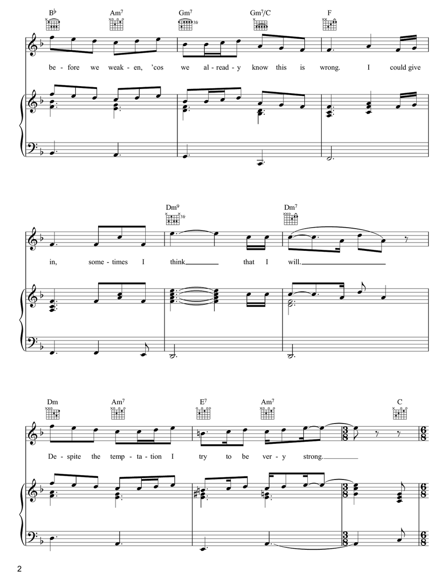 I Still Have That Other Girl Piano, Vocal, Guitar scores gallery preview page 2