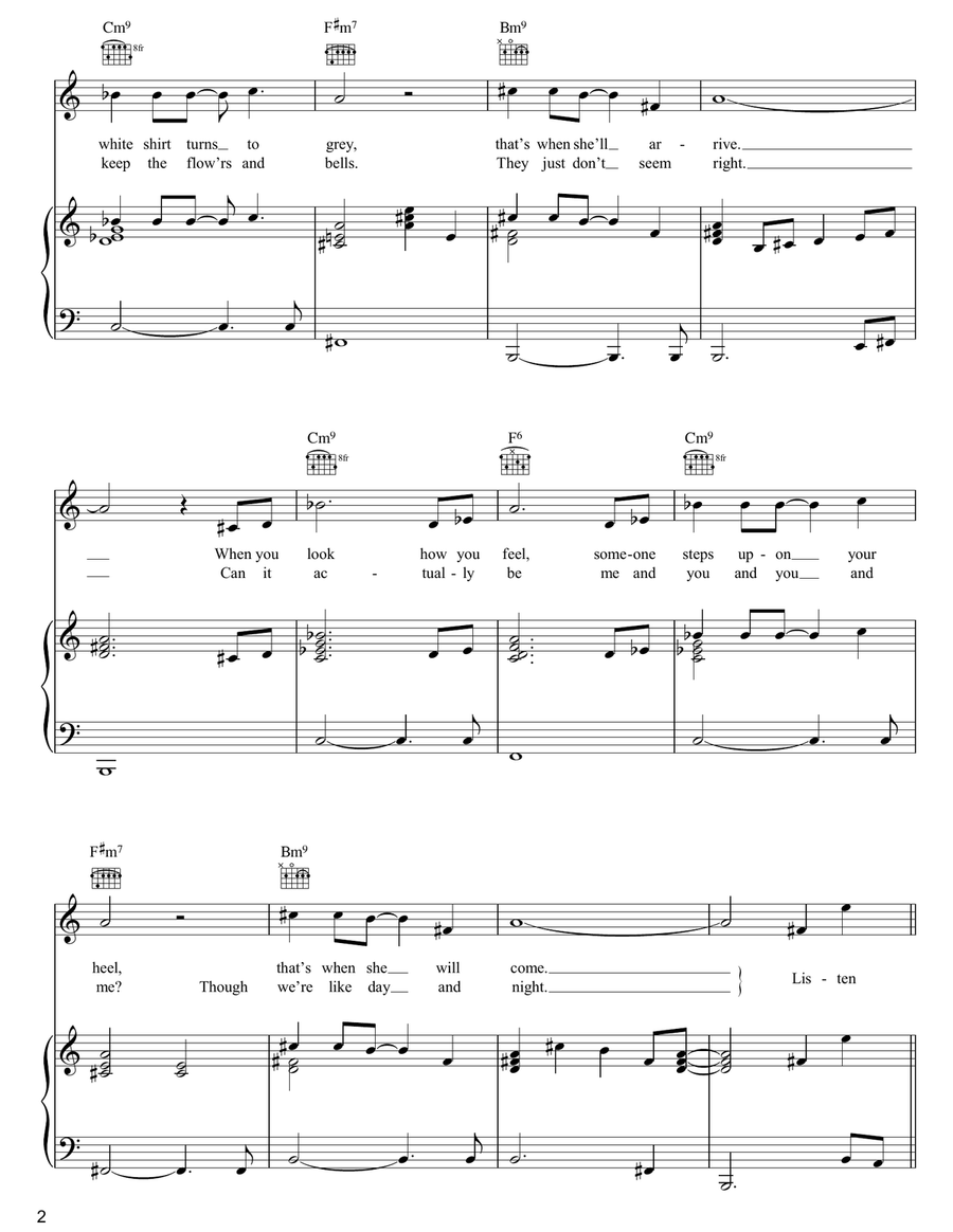 Such Unlikely Lovers Such Unlikely Lovers Piano, Vocal, Guitar scores gallery preview page 2