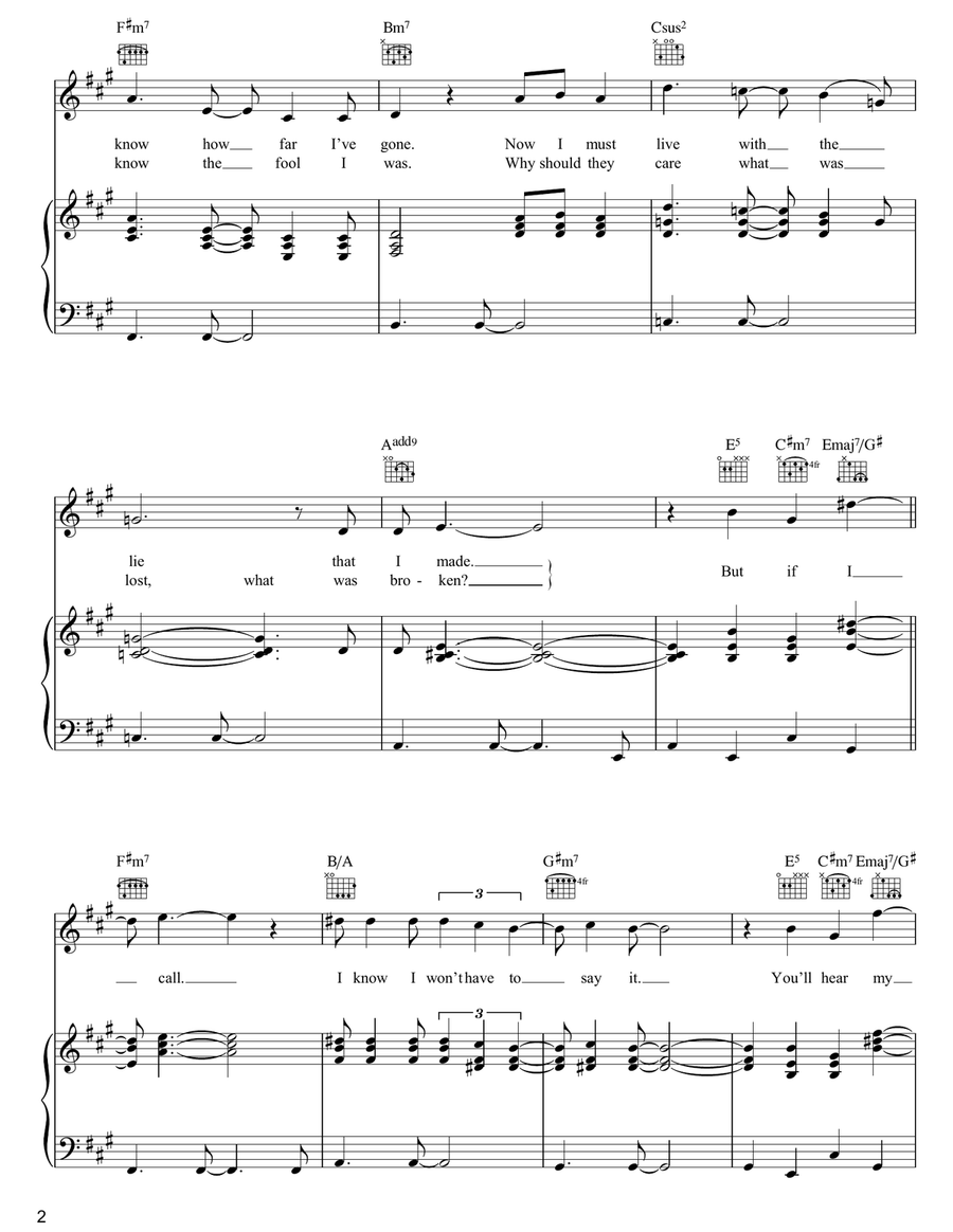 Toledo Toledo Piano, Vocal, Guitar scores gallery preview page 2