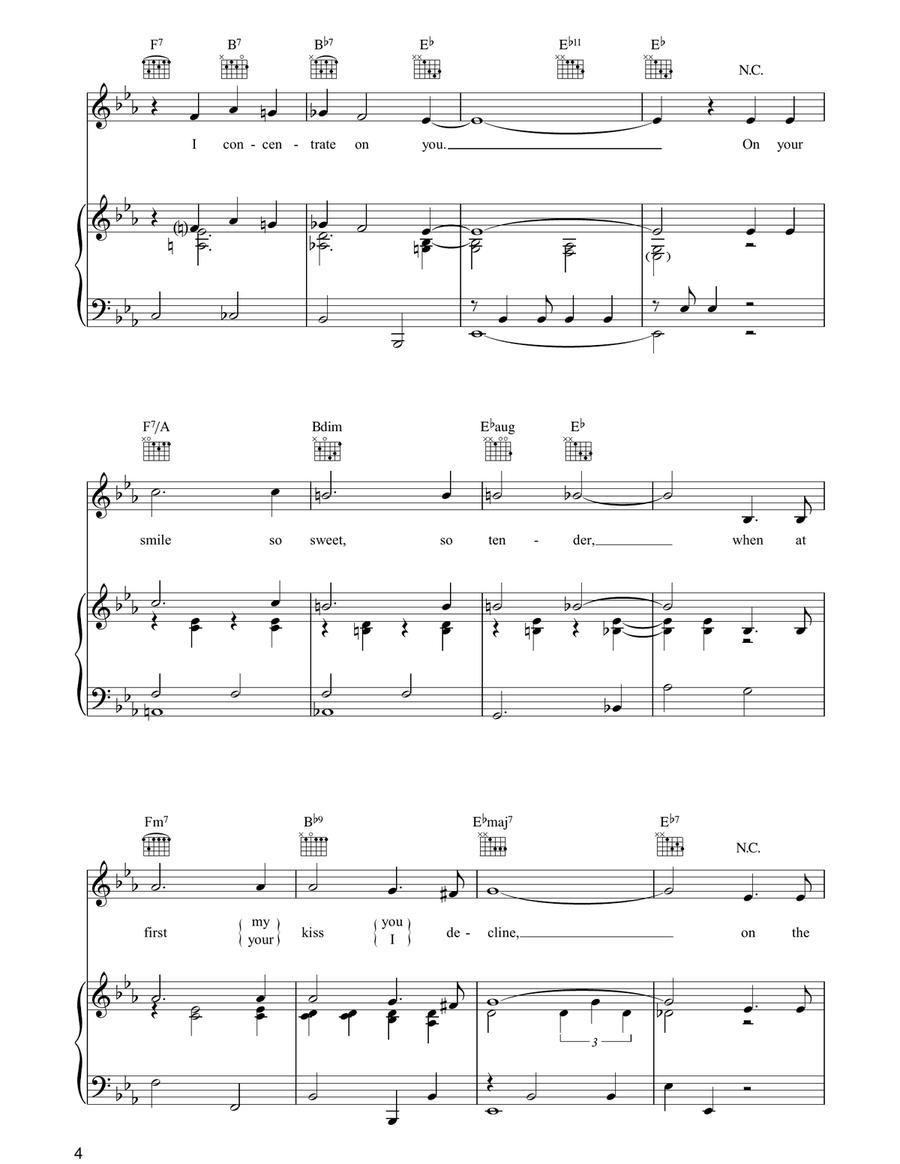 I Concentrate On You Guitar scores gallery preview page 4