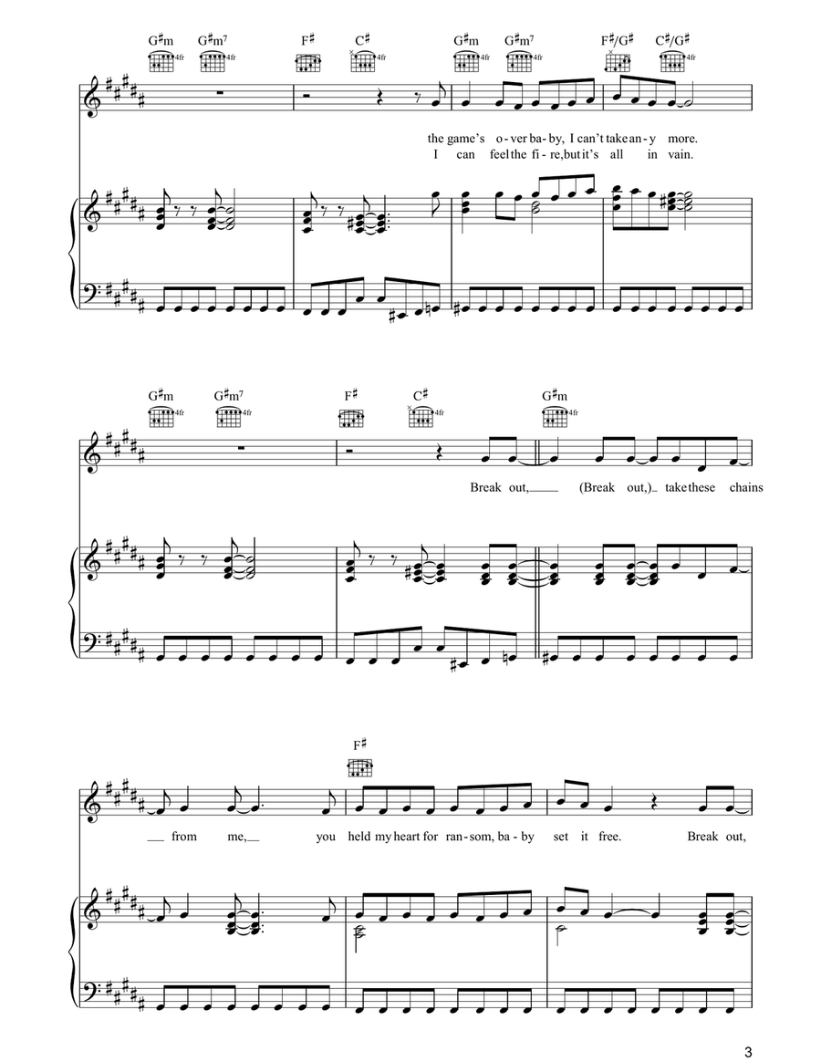 Breakout Breakout Acoustic Guitar scores gallery preview page 3