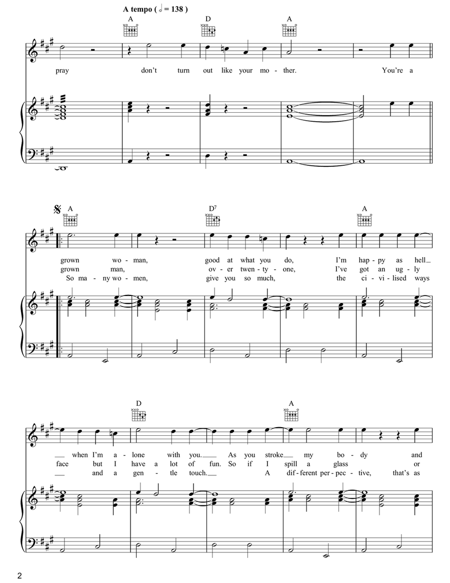 Don't Turn Out Like Your Mother Acoustic Guitar scores gallery preview page 2