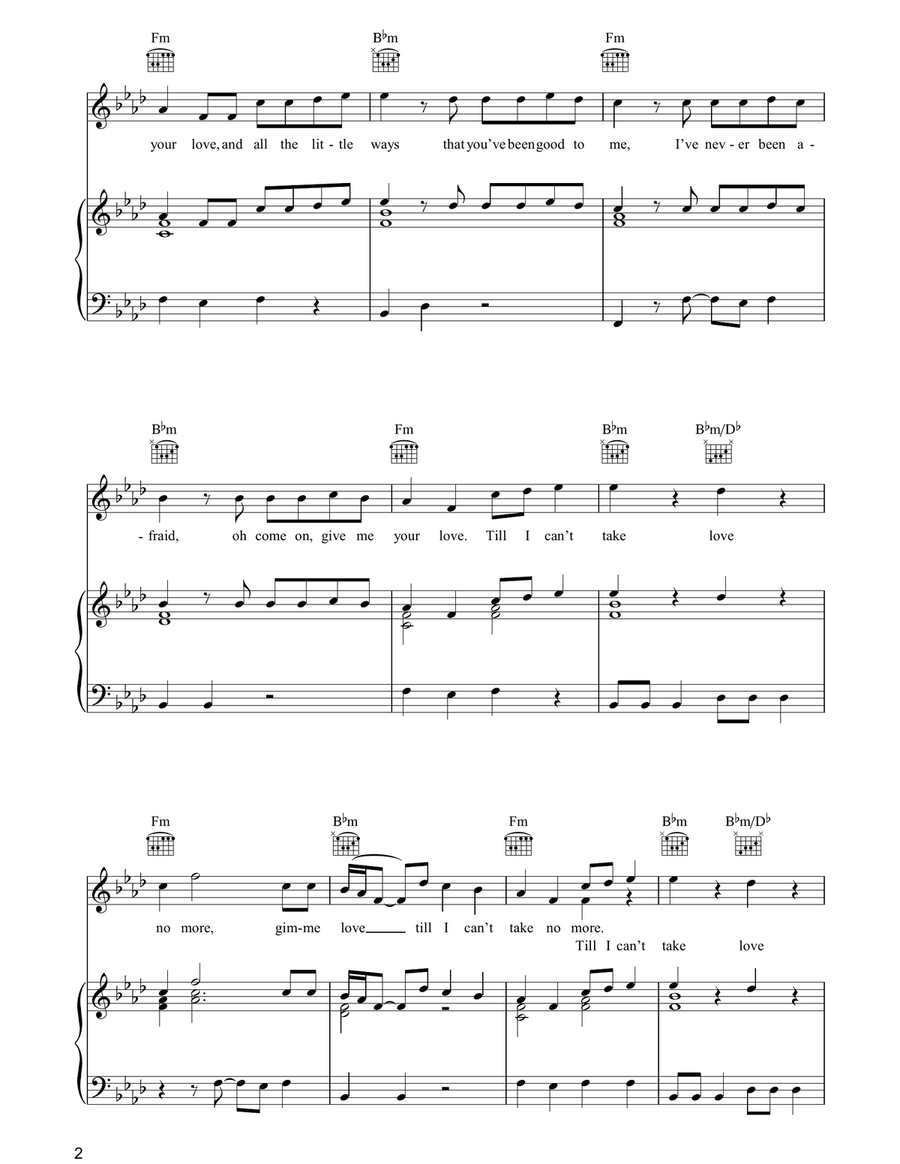 Till I Can't Take Love No More Acoustic Guitar scores gallery preview page 2