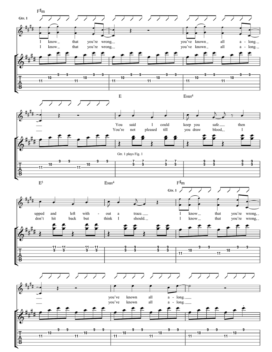 I'm Not Sorry I'm Not Sorry Guitar Tablature scores gallery preview page 2