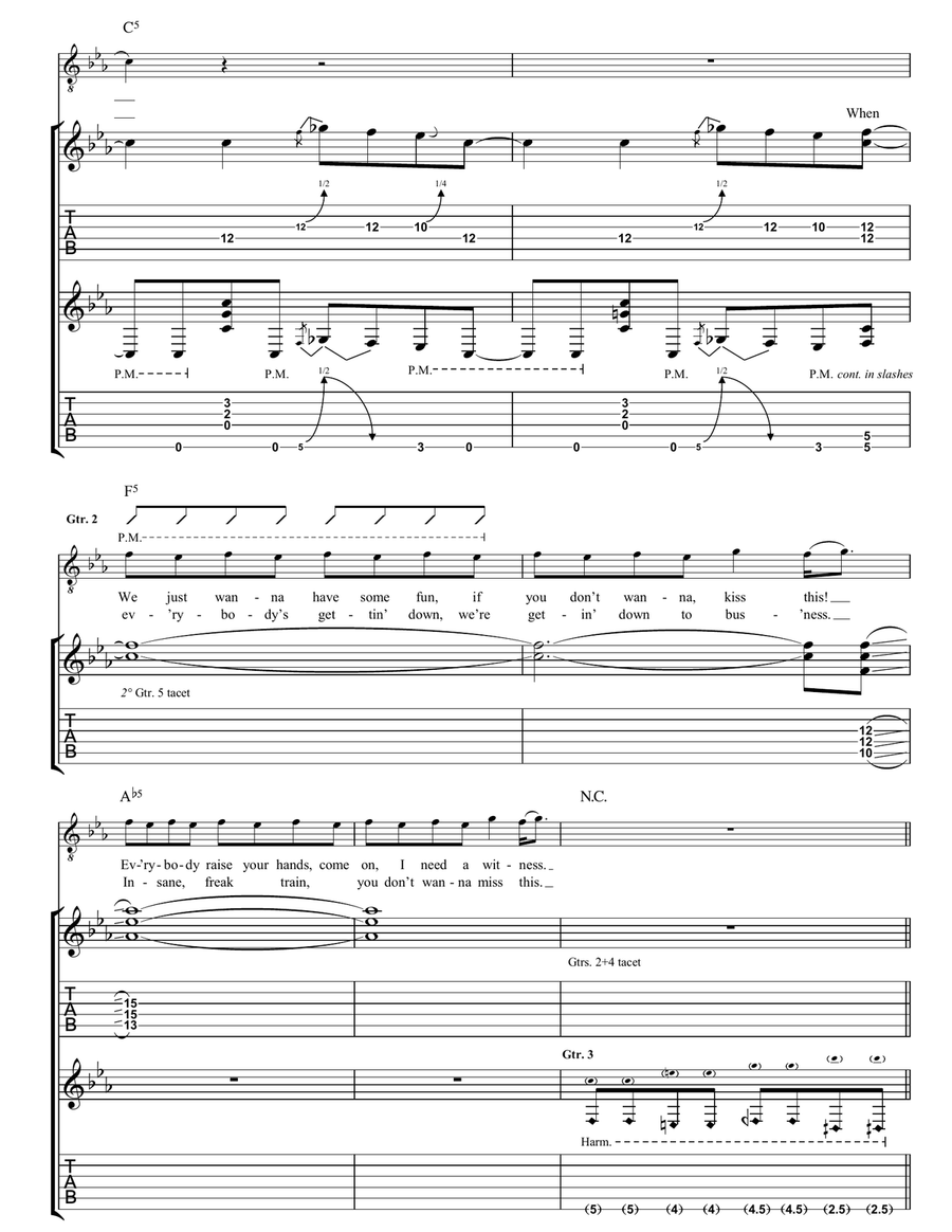 We Got It Going On We Got It Going On Guitar Tablature scores gallery preview page 3