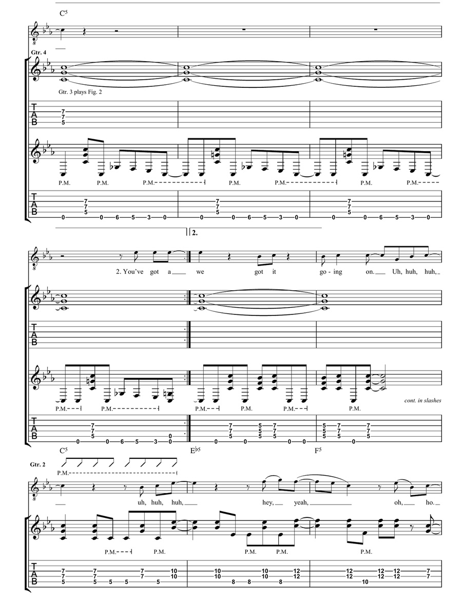 We Got It Going On We Got It Going On Guitar Tablature scores gallery preview page 5