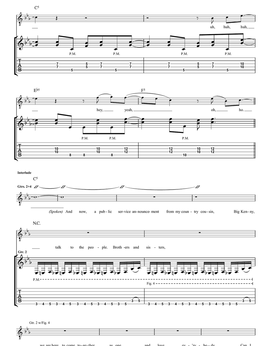 We Got It Going On We Got It Going On Guitar Tablature scores gallery preview page 6