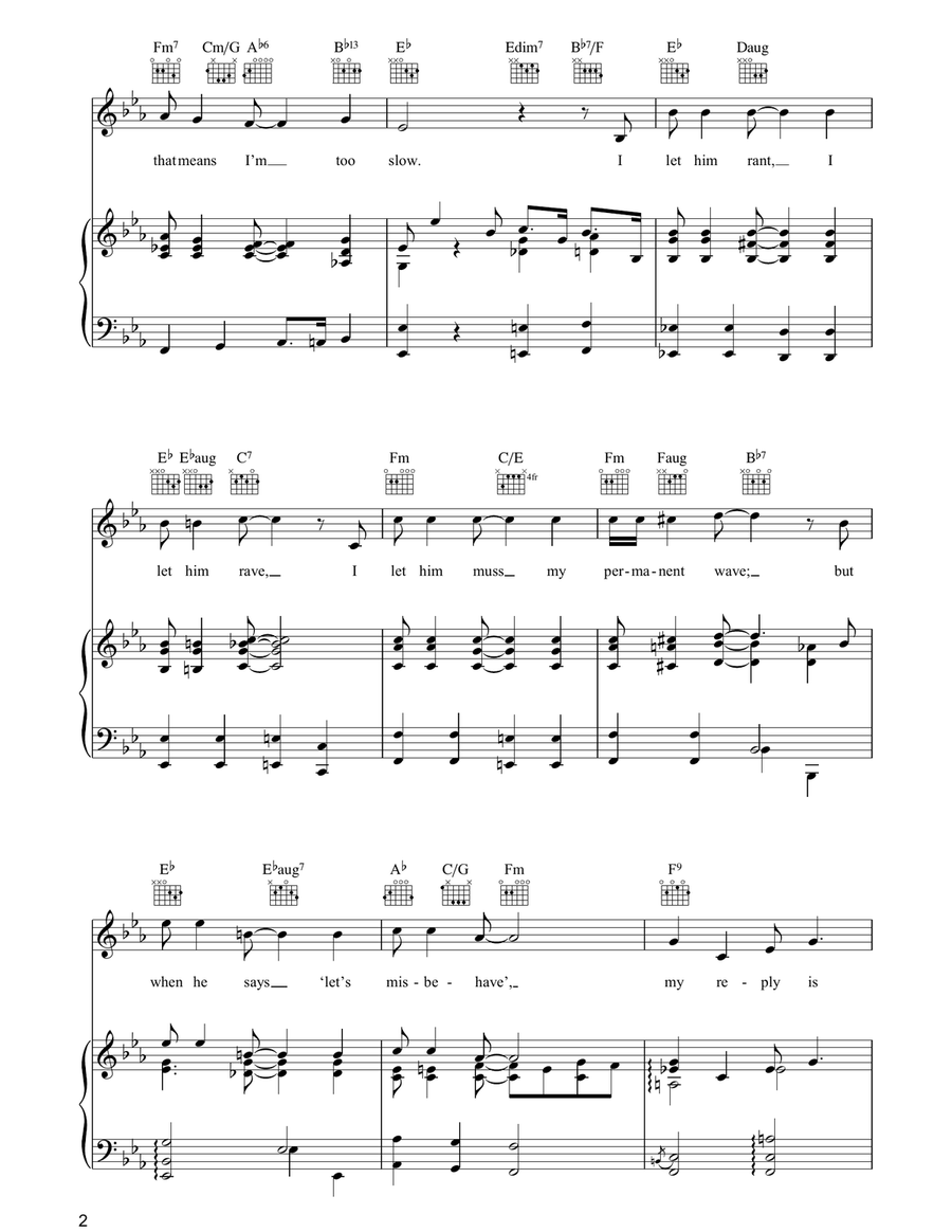 The Laziest Gal In Town The Laziest Gal In Town Guitar scores gallery preview page 2