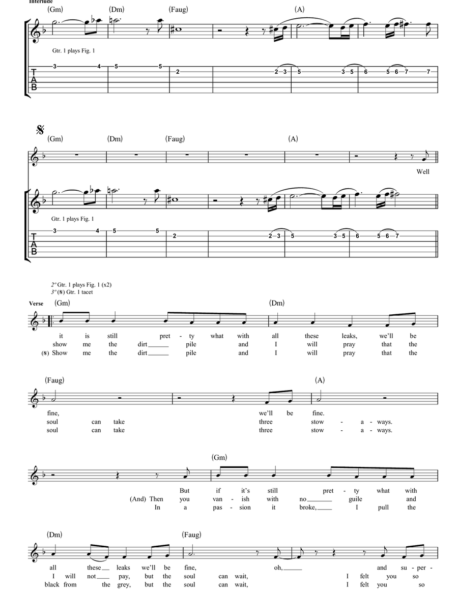 Pioneer To The Falls Pioneer To The Falls Guitar Tablature scores gallery preview page 2