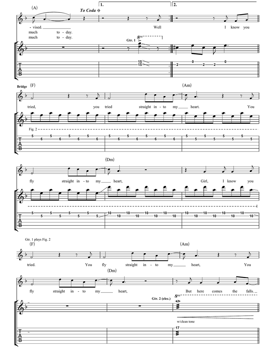 Pioneer To The Falls Pioneer To The Falls Guitar Tablature scores gallery preview page 3