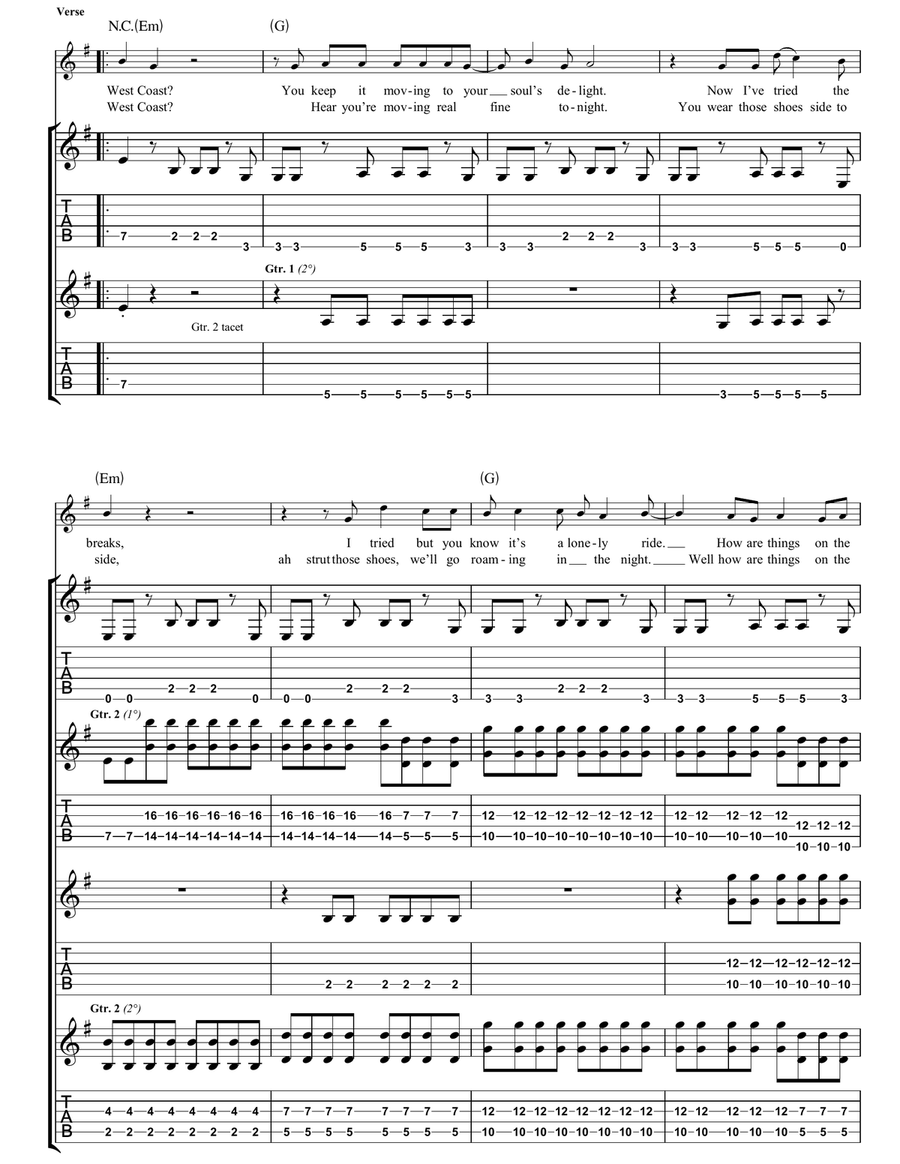 The Heinrich Maneuver The Heinrich Maneuver Guitar Tablature scores gallery preview page 2