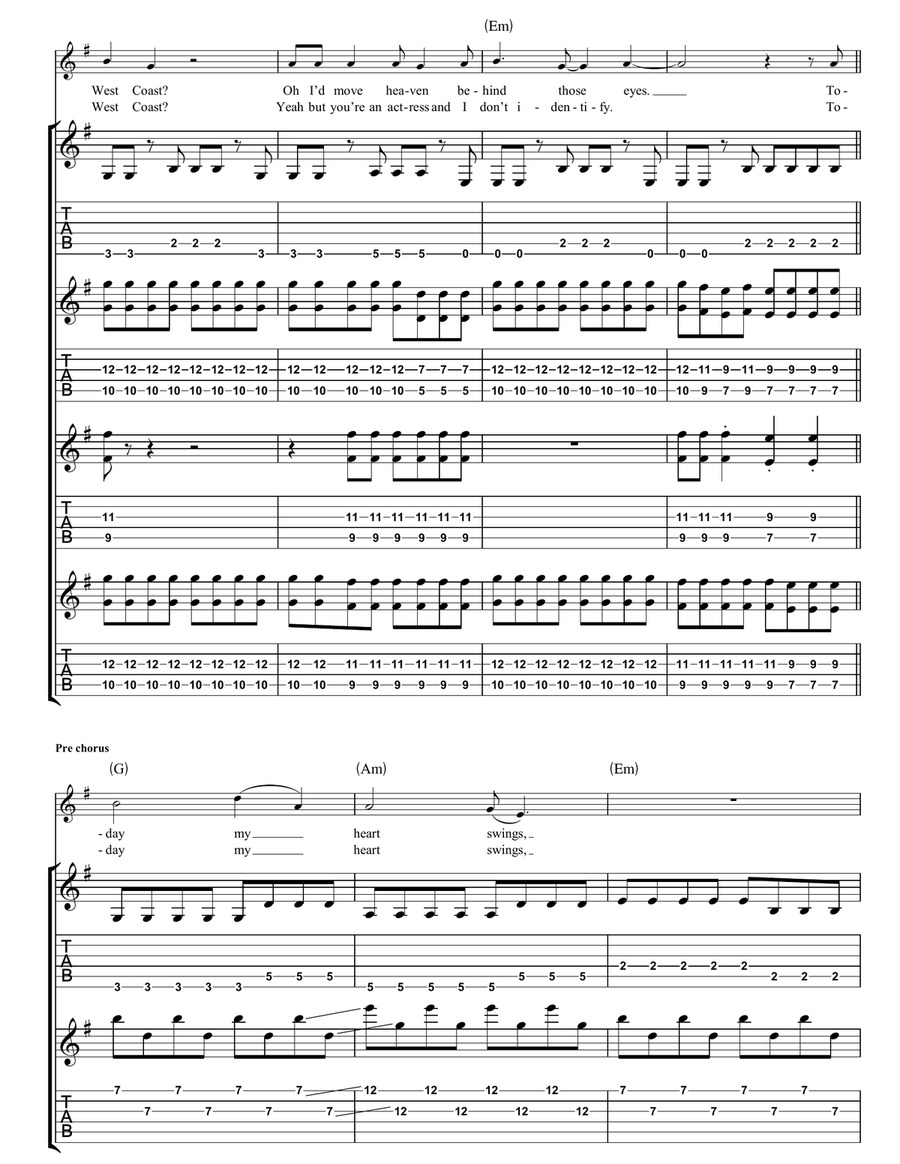 The Heinrich Maneuver The Heinrich Maneuver Guitar Tablature scores gallery preview page 3