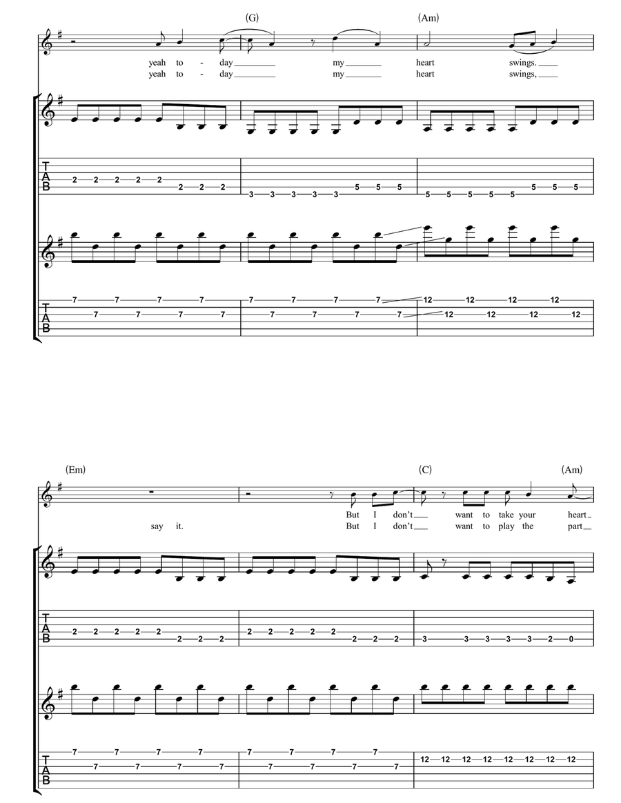 The Heinrich Maneuver The Heinrich Maneuver Guitar Tablature scores gallery preview page 4