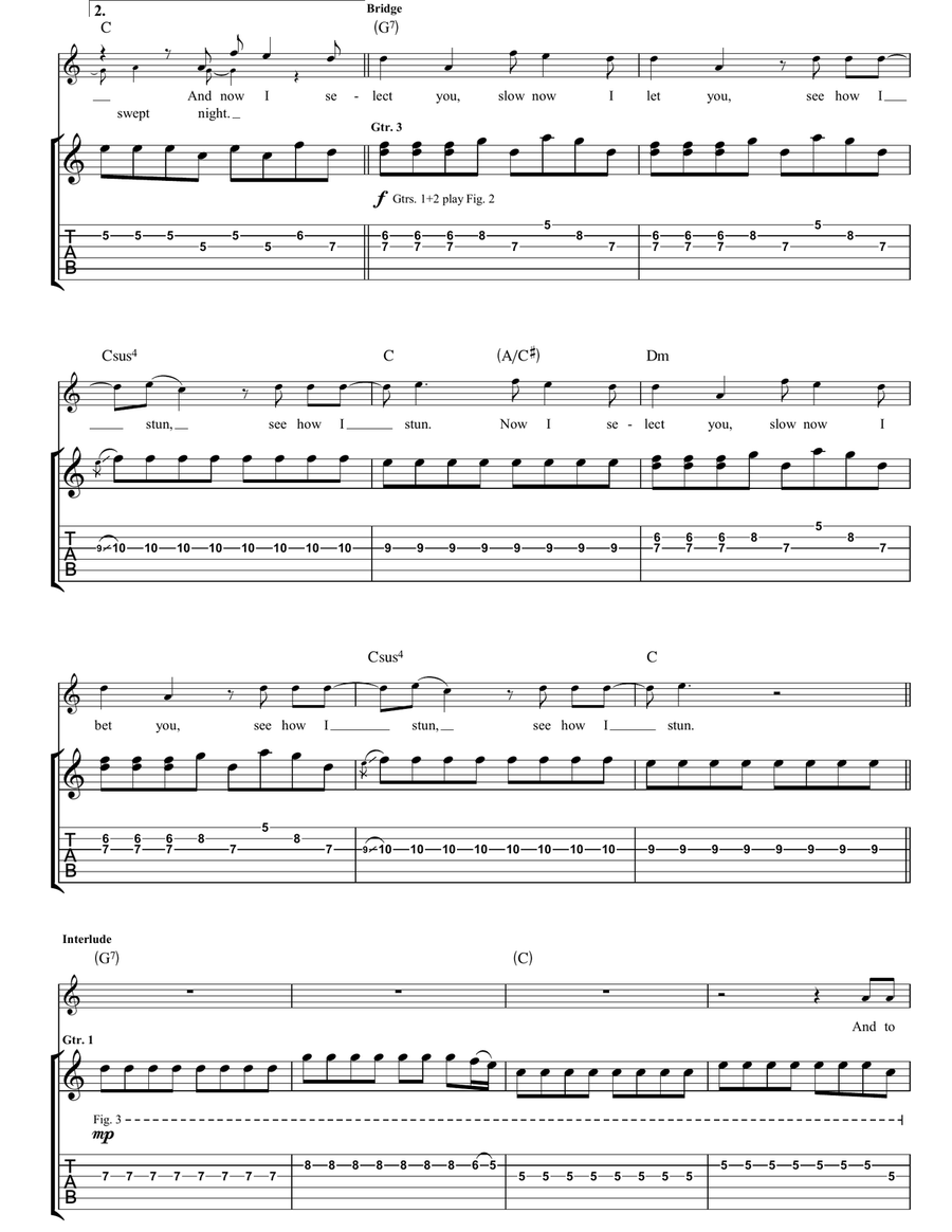 Pace Is The Trick Pace Is The Trick Guitar Tablature scores gallery preview page 4