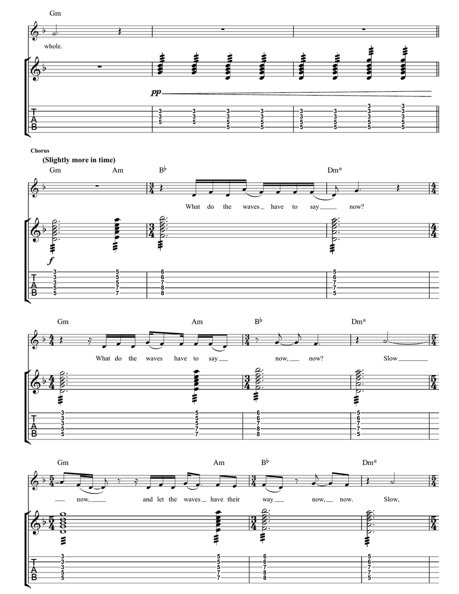 The Lighthouse The Lighthouse Guitar Tablature scores gallery preview page 2