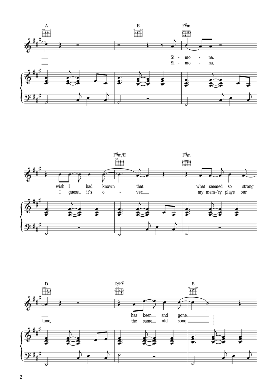 1973 1973 Piano, Vocal, Guitar scores gallery preview page 2