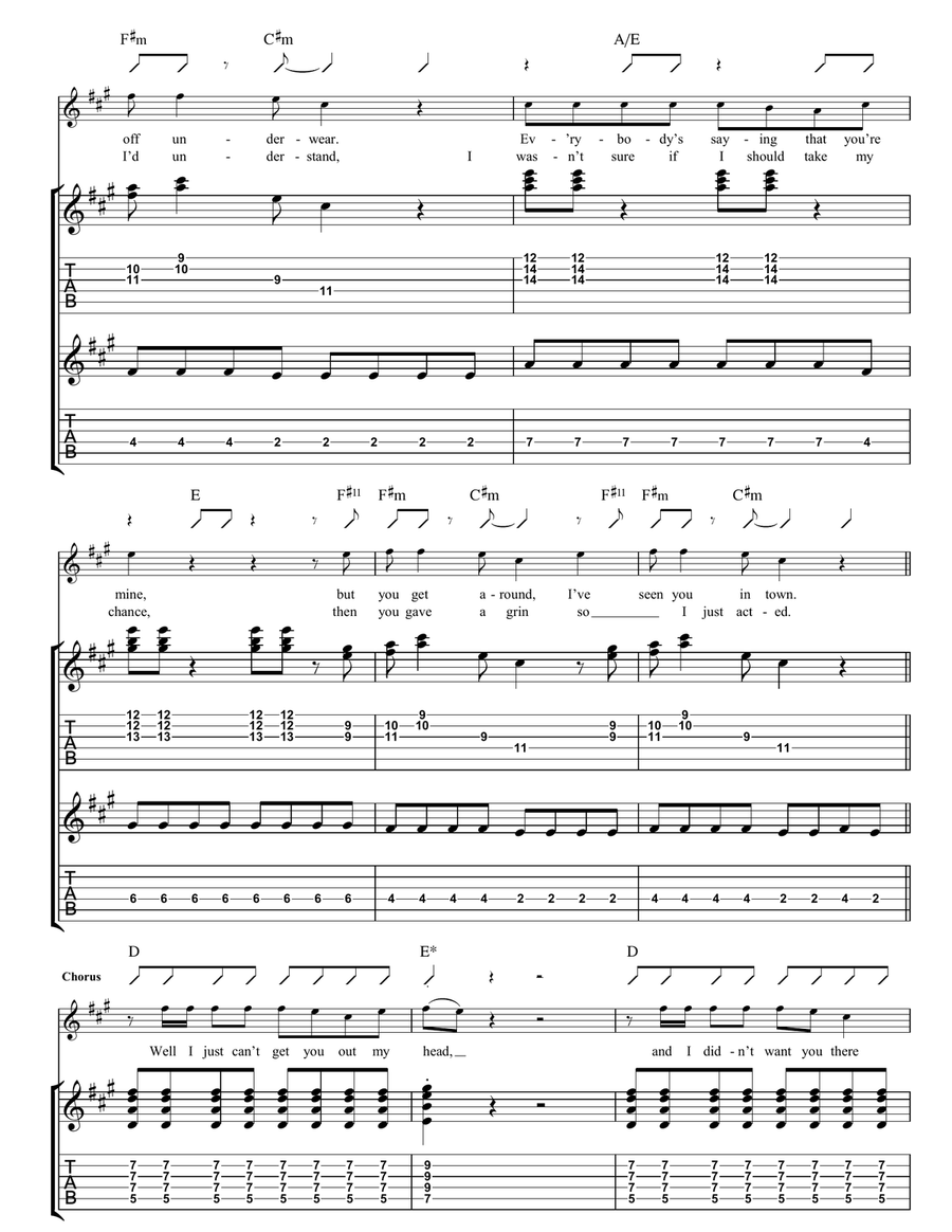 Caught In Your Trap Caught In Your Trap Guitar Tablature scores gallery preview page 2