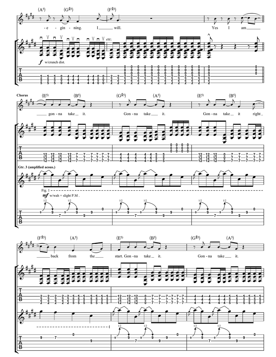 Gonna Take It Gonna Take It Guitar Tablature scores gallery preview page 3