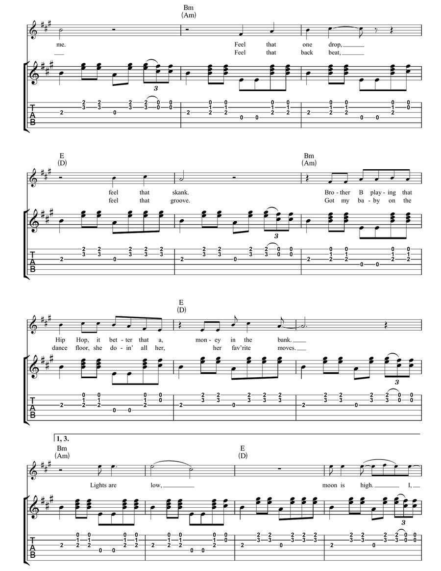 Groovin' Slowly Groovin' Slowly Guitar Tablature scores gallery preview page 2