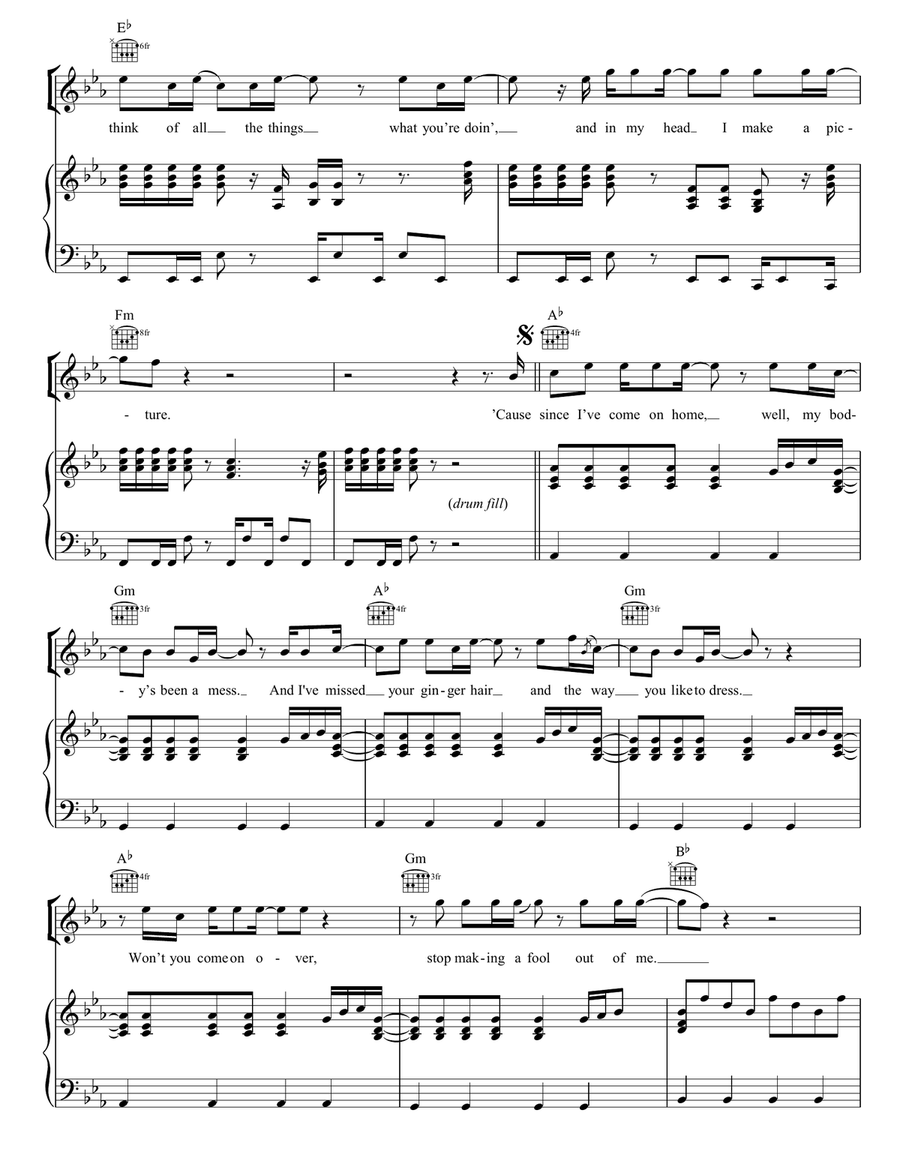 Valerie Valerie Piano, Vocal, Guitar scores gallery preview page 2