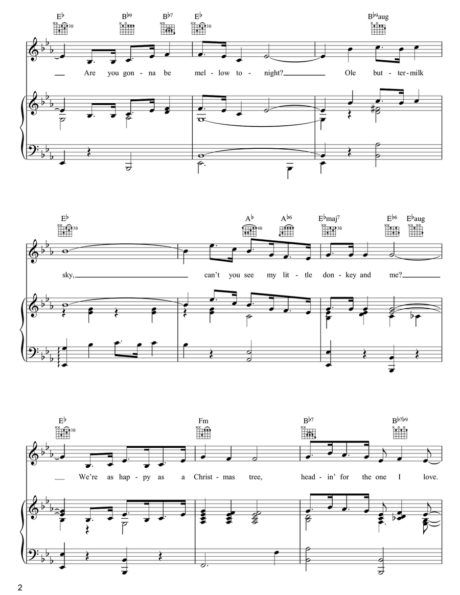 Old Buttermilk Sky Old Buttermilk Sky Guitar scores gallery preview page 2