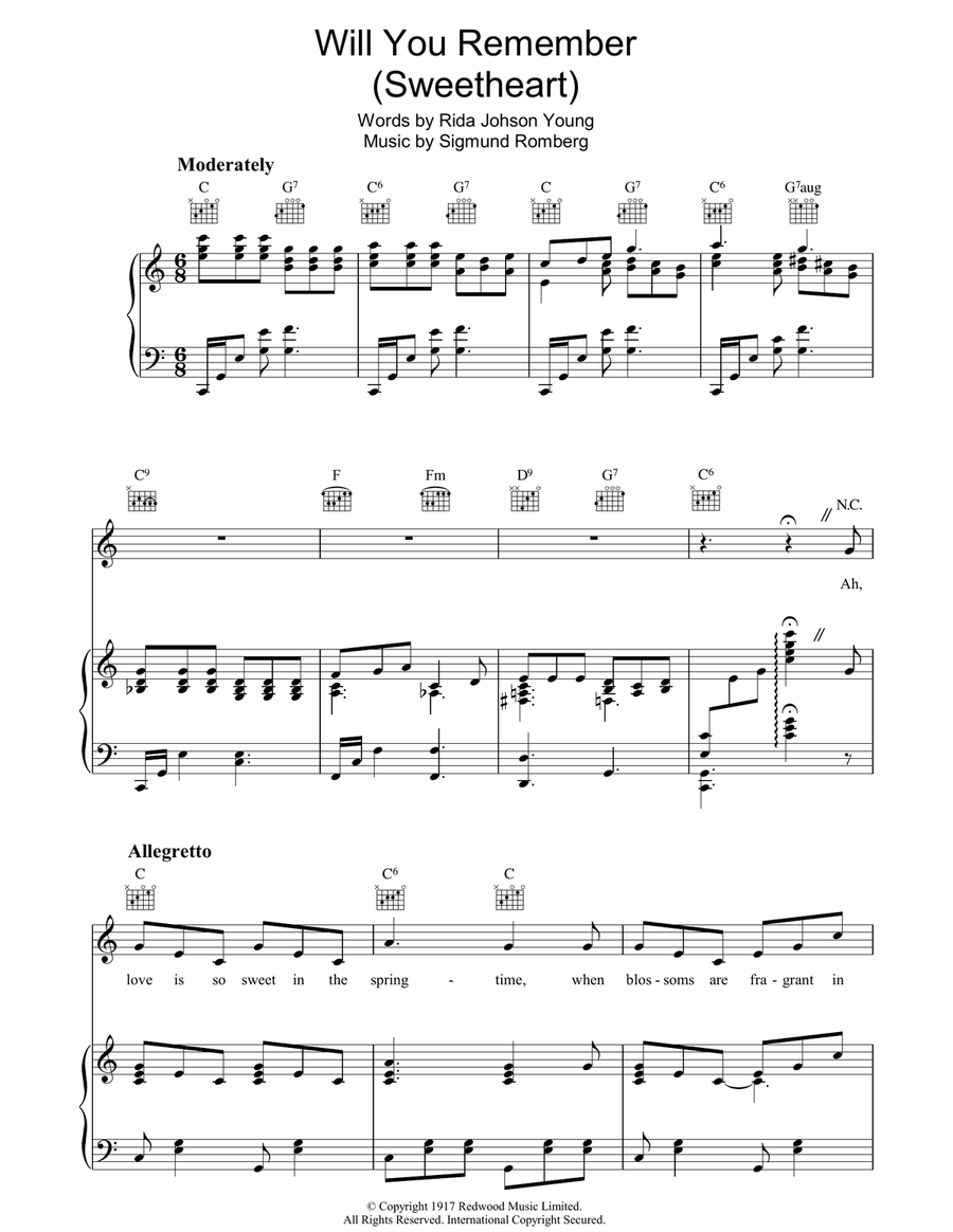 Will You Remember Guitar scores gallery preview page 1
