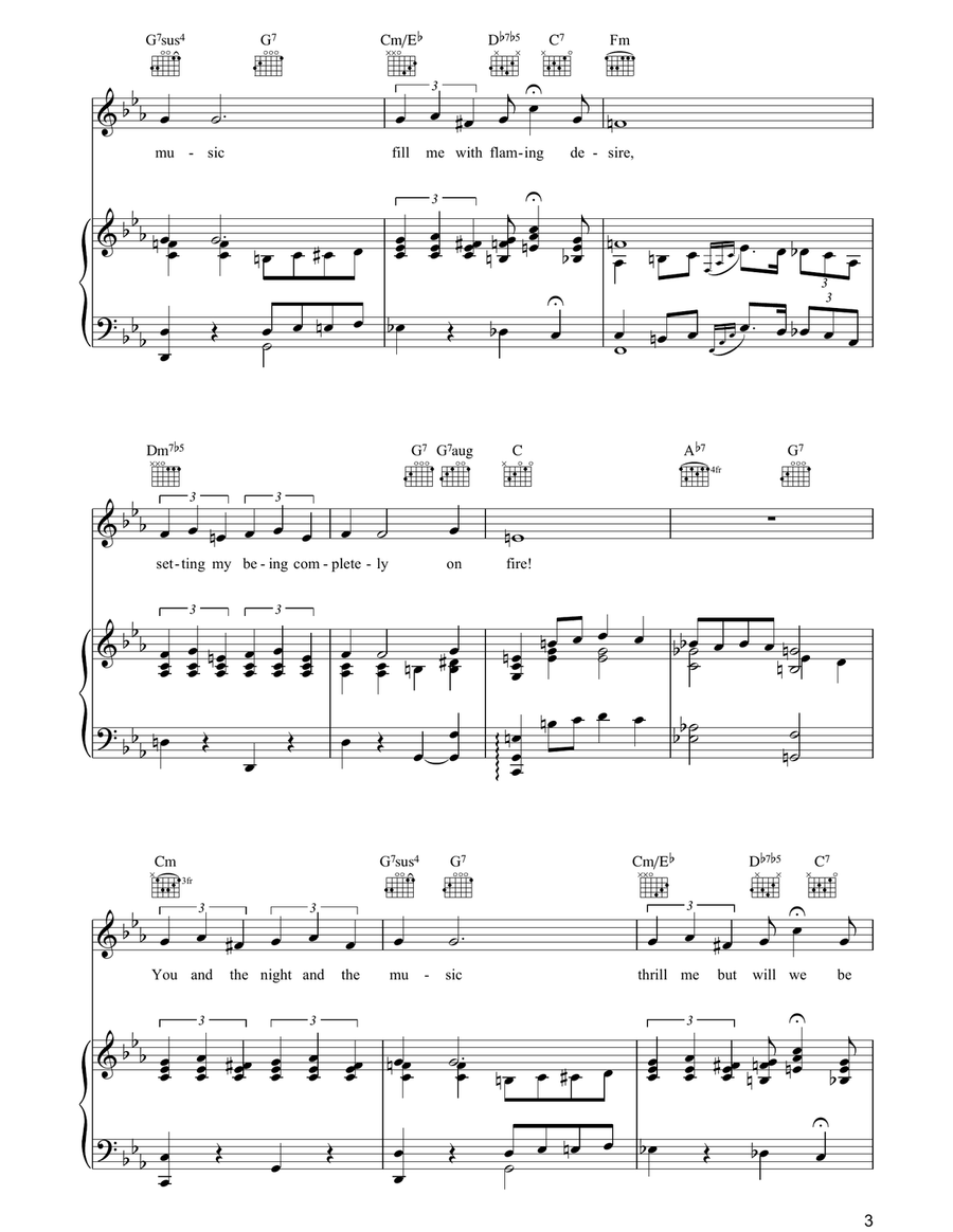 You And The Night And The Music Guitar scores gallery preview page 3