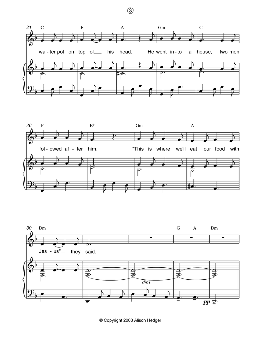 The Happy Easter Bunnies The Happy Easter Bunnies Piano, Vocal, Guitar scores gallery preview page 3