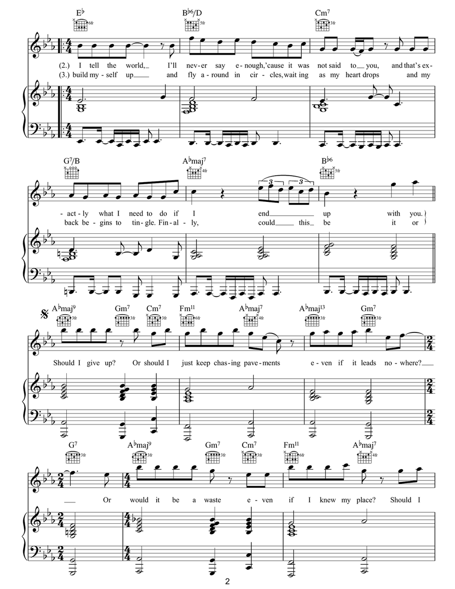 Chasing Pavements Chasing Pavements Acoustic Guitar scores gallery preview page 2