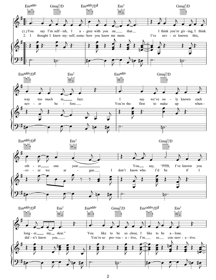 My Same Acoustic Guitar scores gallery preview page 2
