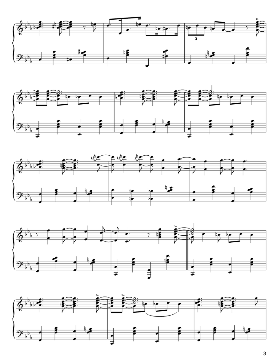Piccadilly (from The London Suite) Piano Solo scores gallery preview page 3
