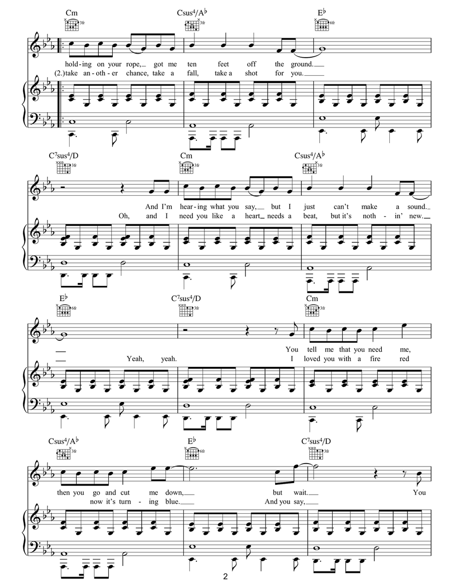 Apologize Apologize Acoustic Guitar scores gallery preview page 2