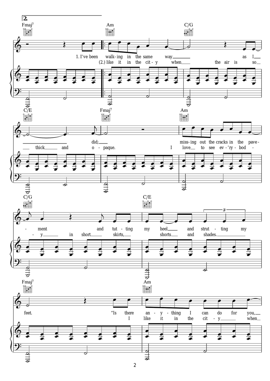 Hometown Glory Hometown Glory Acoustic Guitar scores gallery preview page 2