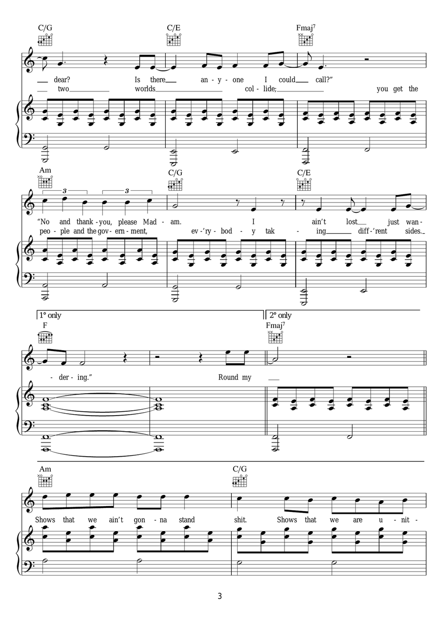 Hometown Glory Hometown Glory Acoustic Guitar scores gallery preview page 3