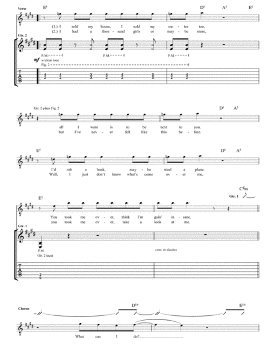 Next To You Electric Guitar scores gallery preview page 2