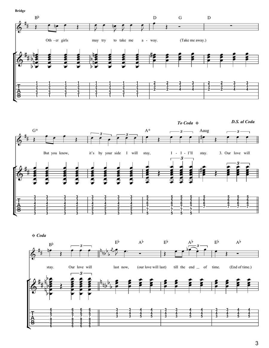 Glad All Over Glad All Over Acoustic Guitar scores gallery preview page 3