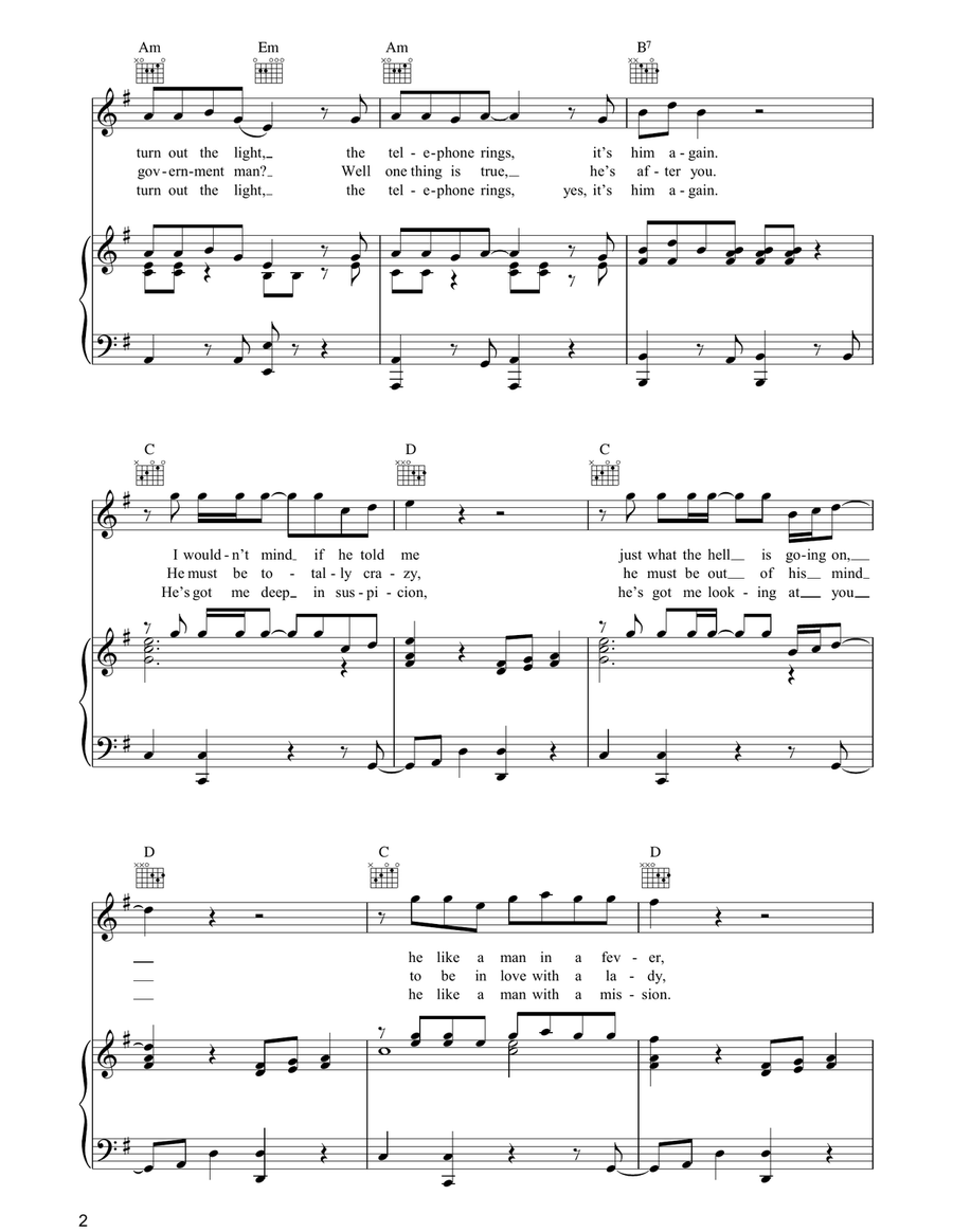 Man On The Line Man On The Line Acoustic Guitar scores gallery preview page 2